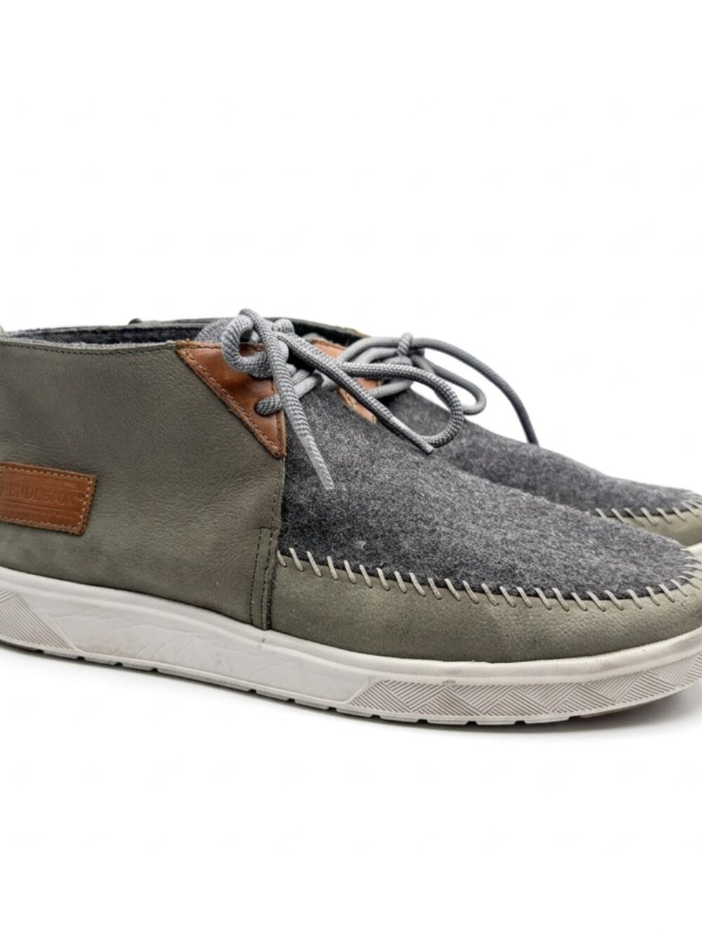 Pendleton La Brea Mid Men's Gray Spider Rock Waterproof Wool Leather US 10.5